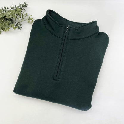 60/40 Cotton Poly Blend 1/4 Zip Crews with Side Pockets
