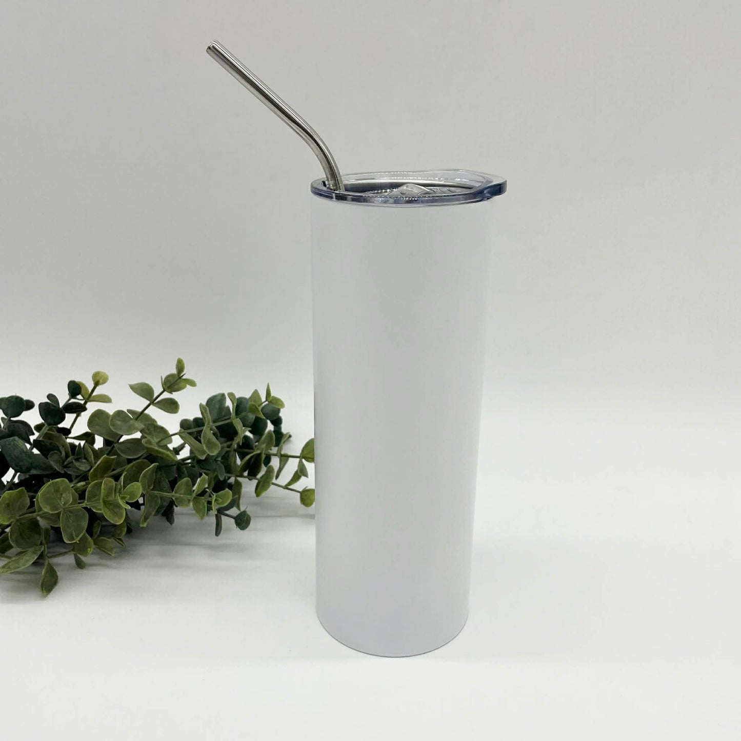 Matte Finish DELUXE Flat Edge 20oz Skinny Straight Sublimation Tumbler