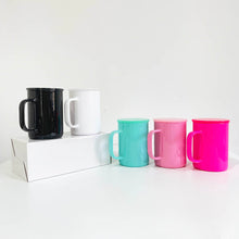 Load image into Gallery viewer, Coloured Glass Solid Sublimation 17oz Mug with Handle - PRE-ORDER
