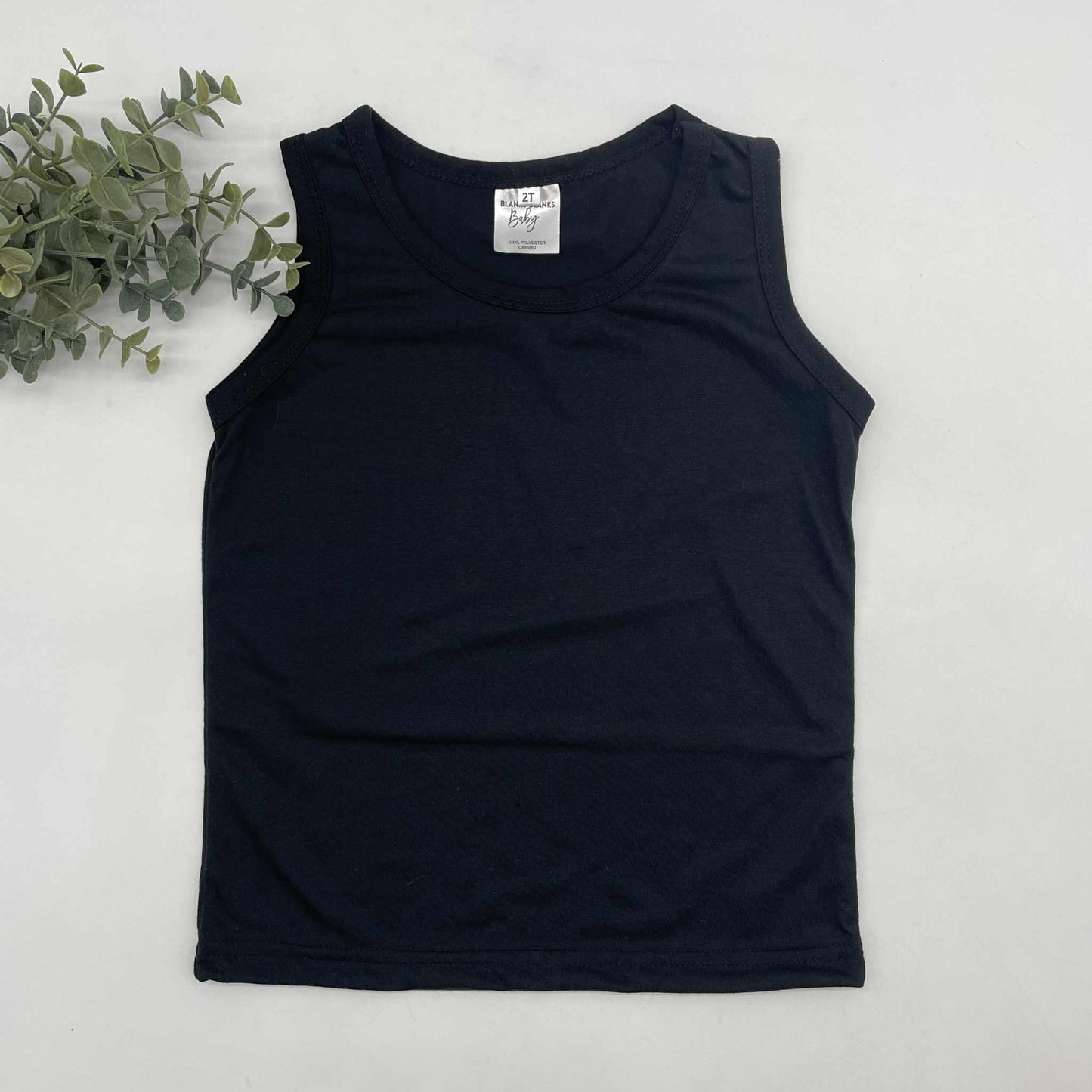 100% Polyester Toddler Muscle Tanks - IN STOCK