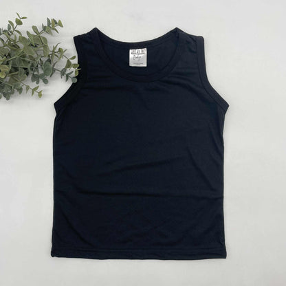 100% Polyester Toddler Muscle Tanks - IN STOCK