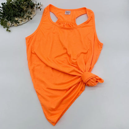 NEON - LADIES SCRUNCH BACK TANKS - INSTOCK
