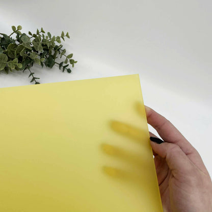 Frosty Yellow - Dualuxe Cast Acrylic Sheets 1210