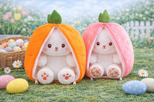 Strawberry & Carrot Bunny Zips - PRE-ORDER