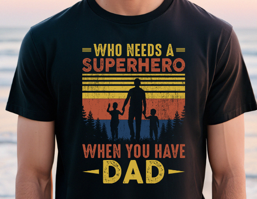 Superhero Dad DTF Transfer - 1110