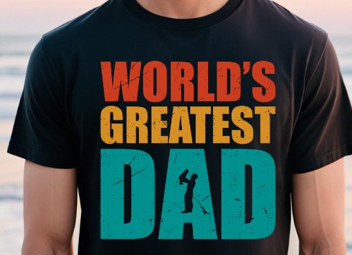 Worlds Greatest Dad DTF Transfer - 1108