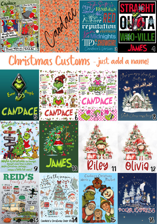 Christmas Name Blanket - PRE-ORDER