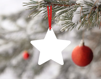 Star Aluminum Ornament for Sublimation