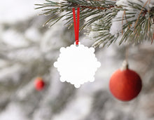 Load image into Gallery viewer, Snowflake Aluminum Ornament for Sublimation

