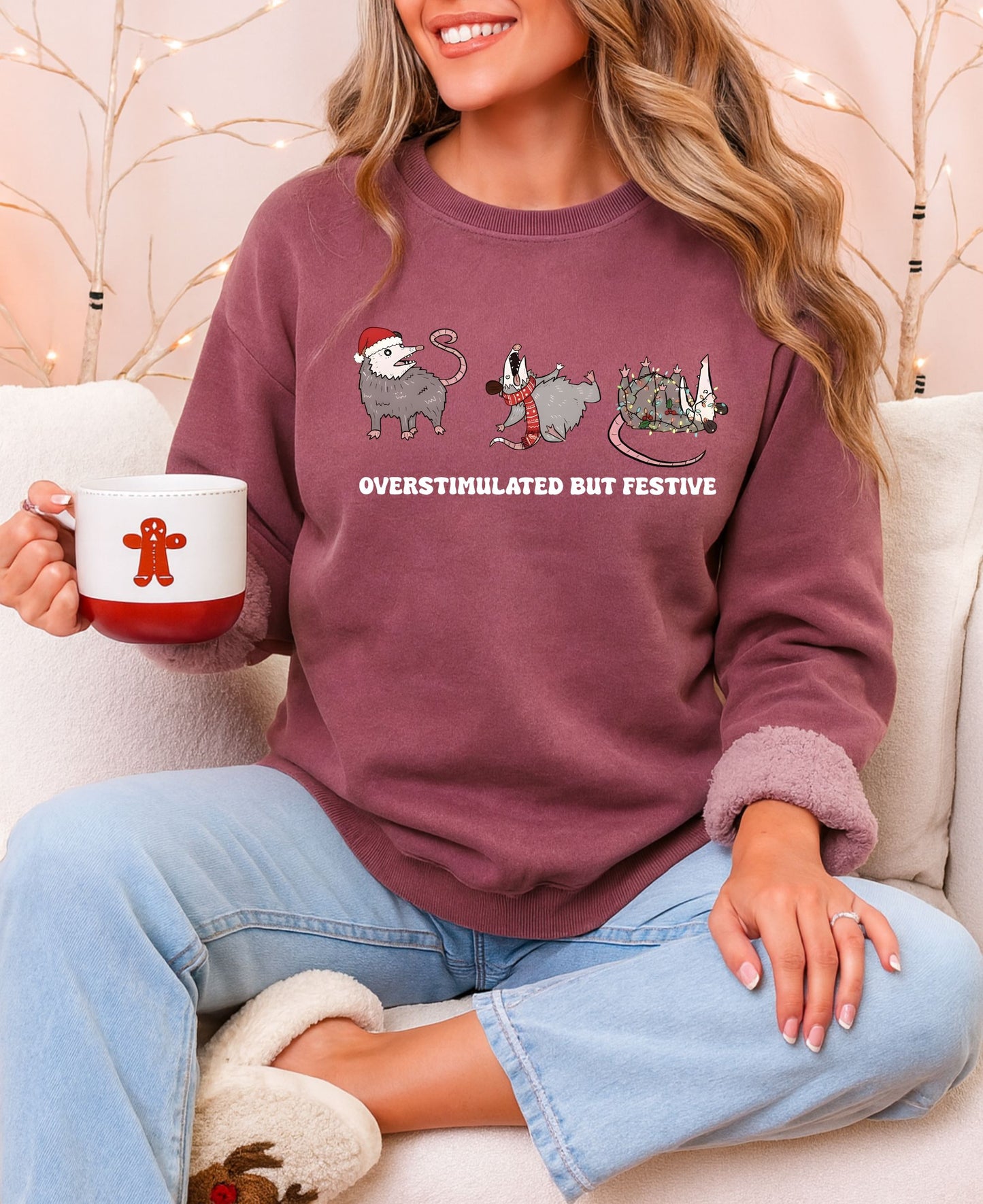 Overstimulated but Festive DTF Transfer - 1342