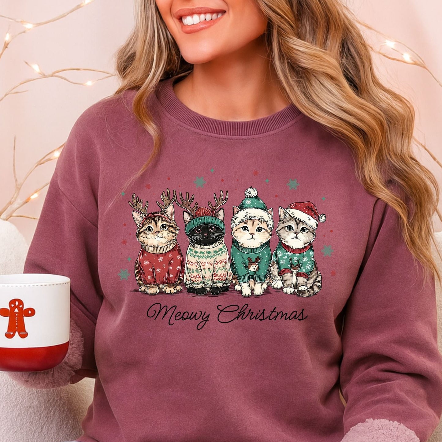 Meowy Christmas DTF Transfer - 1357