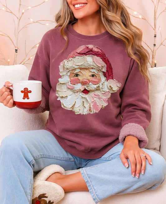 Painted Santa DTF Transfer - 1349