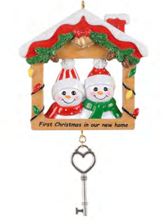 First Christmas in New Home - Polyresin Christmas Ornaments