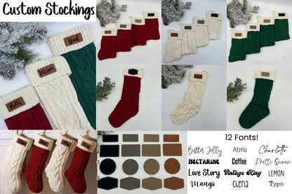 Custom Knit Stockings - PRE-ORDER