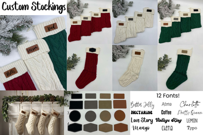 Custom Knit Stockings - PRE-ORDER