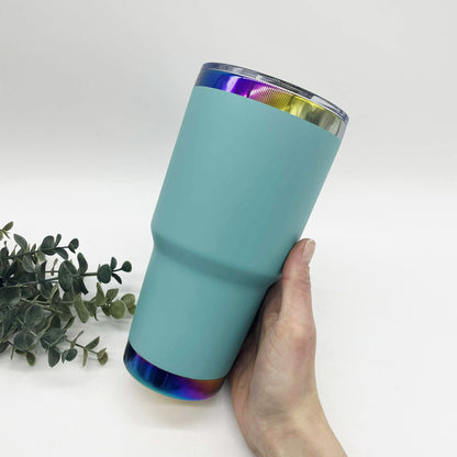 30oz Curve Rainbow Plated Tumbler