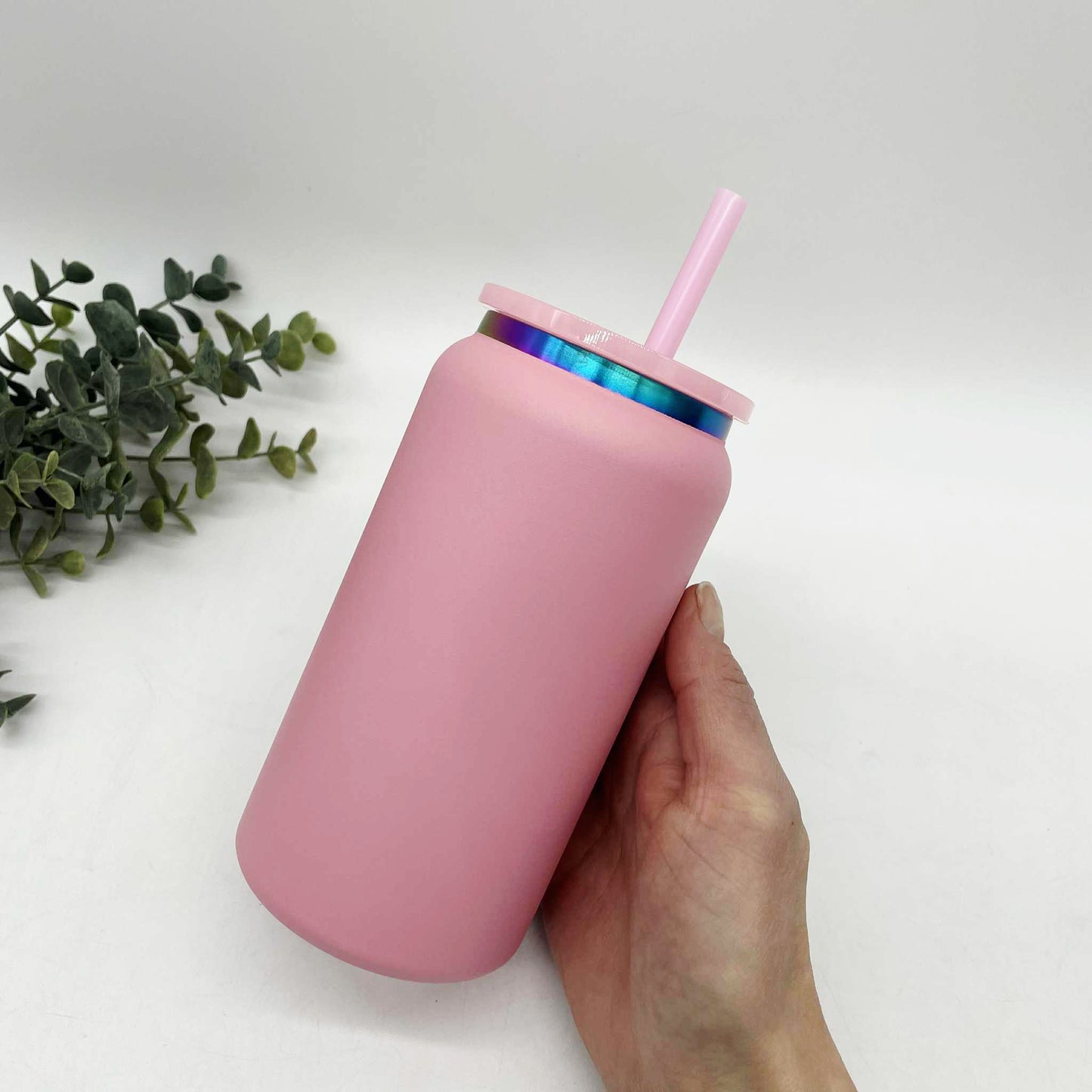 Rainbow Plated Stainless Steel 16oz Cans