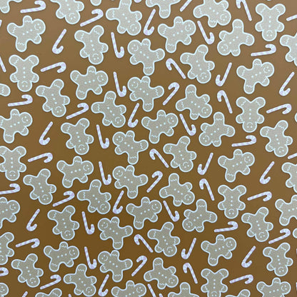 Gingerbread Candy Cane - Printed Cast Acrylic Sheets 1001