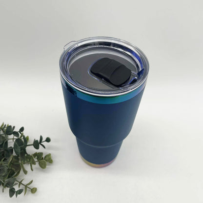 30oz Curve Rainbow Plated Tumbler
