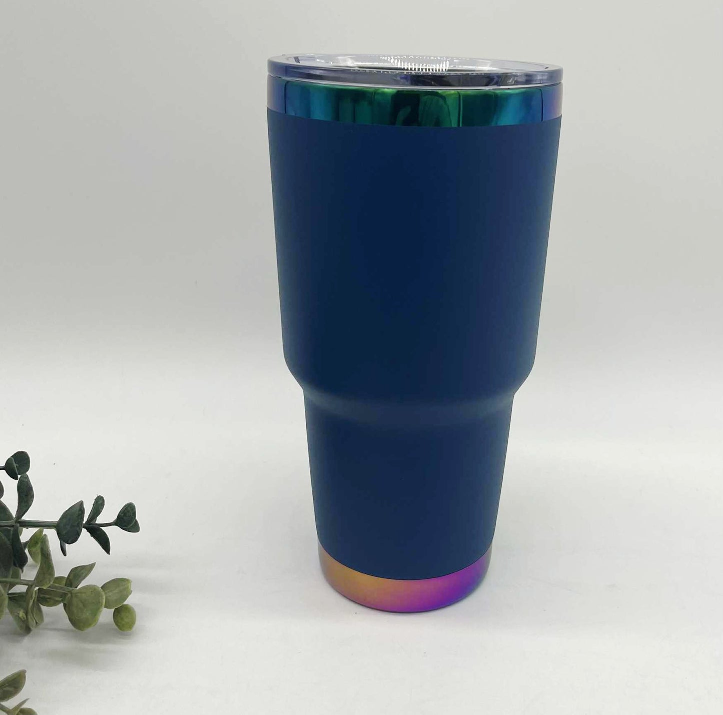30oz Curve Rainbow Plated Tumbler
