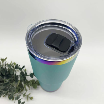 30oz Curve Rainbow Plated Tumbler