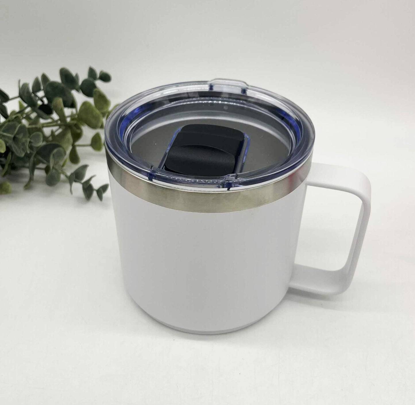 14oz Stacking Powder Coated Camp Cups with Magnetic Lid