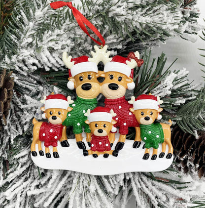 Reindeer Love Cocoa Polyresin Ornament