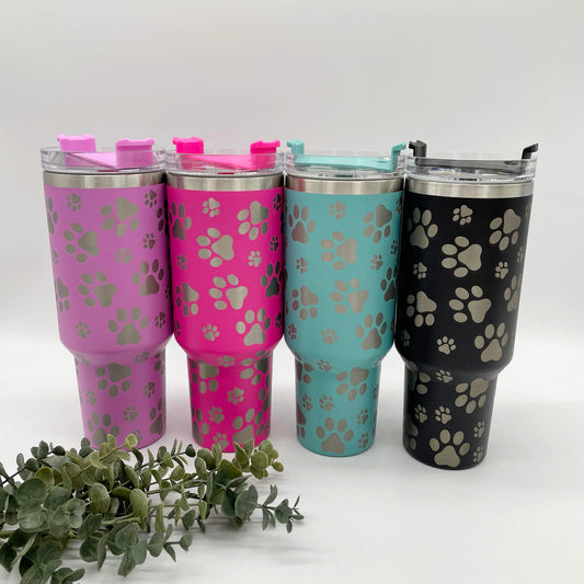 PAW 40oz Tumbler with Handle