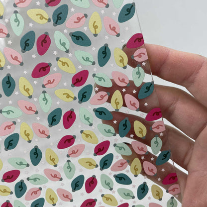 Christmas Lights - Printed Cast Acrylic Sheets 1007