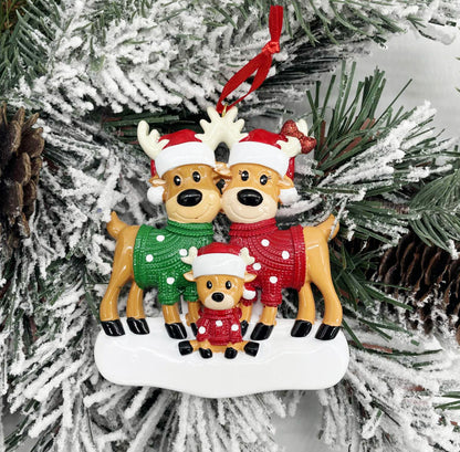 Reindeer Love Cocoa Polyresin Ornament
