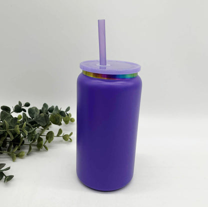 Rainbow Plated Stainless Steel 16oz Cans