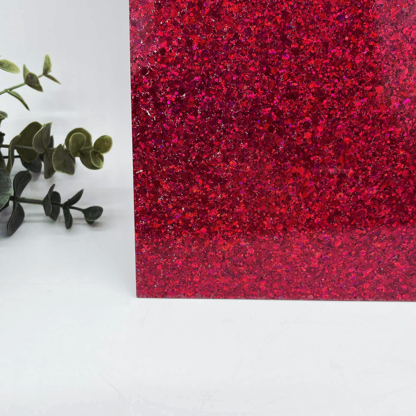 Ruby - Chunky Iridescent Mix Cast Acrylic Sheets 1085