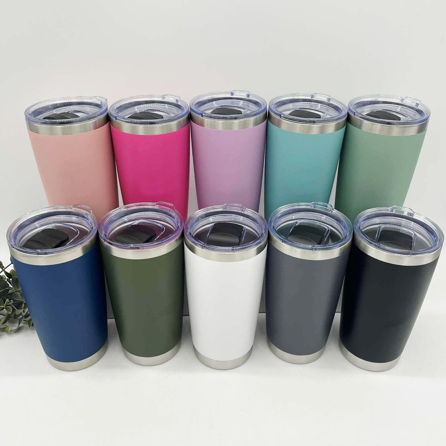 20oz Stainless Steel Car Tumbler – Engraving Ready