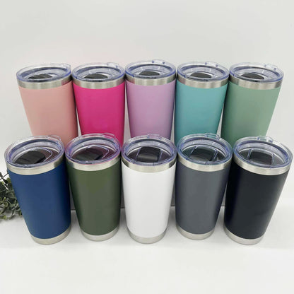 20oz Stainless Steel Car Tumbler – Engraving Ready