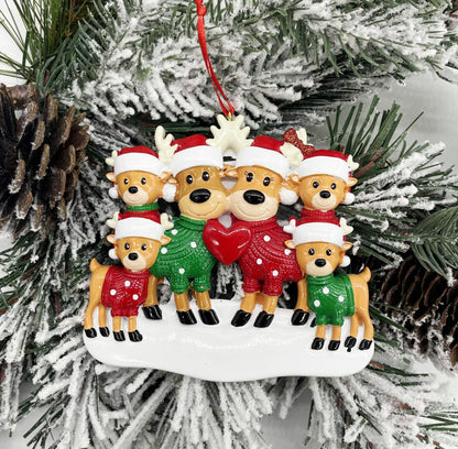 Reindeer Love Cocoa Polyresin Ornament