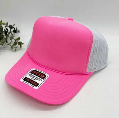 OTTO 5 Panel Foam Front High Crown Trucker 39-165 - INSTOCK