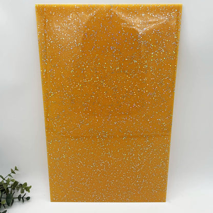 Orange - Sugared Cast Acrylic Sheets 1040