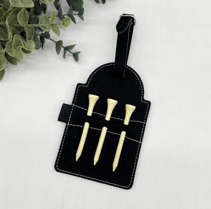 Engravable Golf Tag & Tee Holder