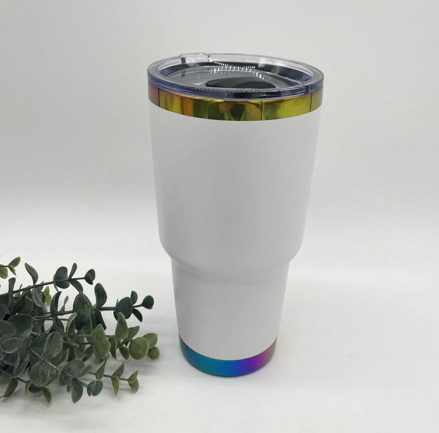 30oz Curve Rainbow Plated Tumbler