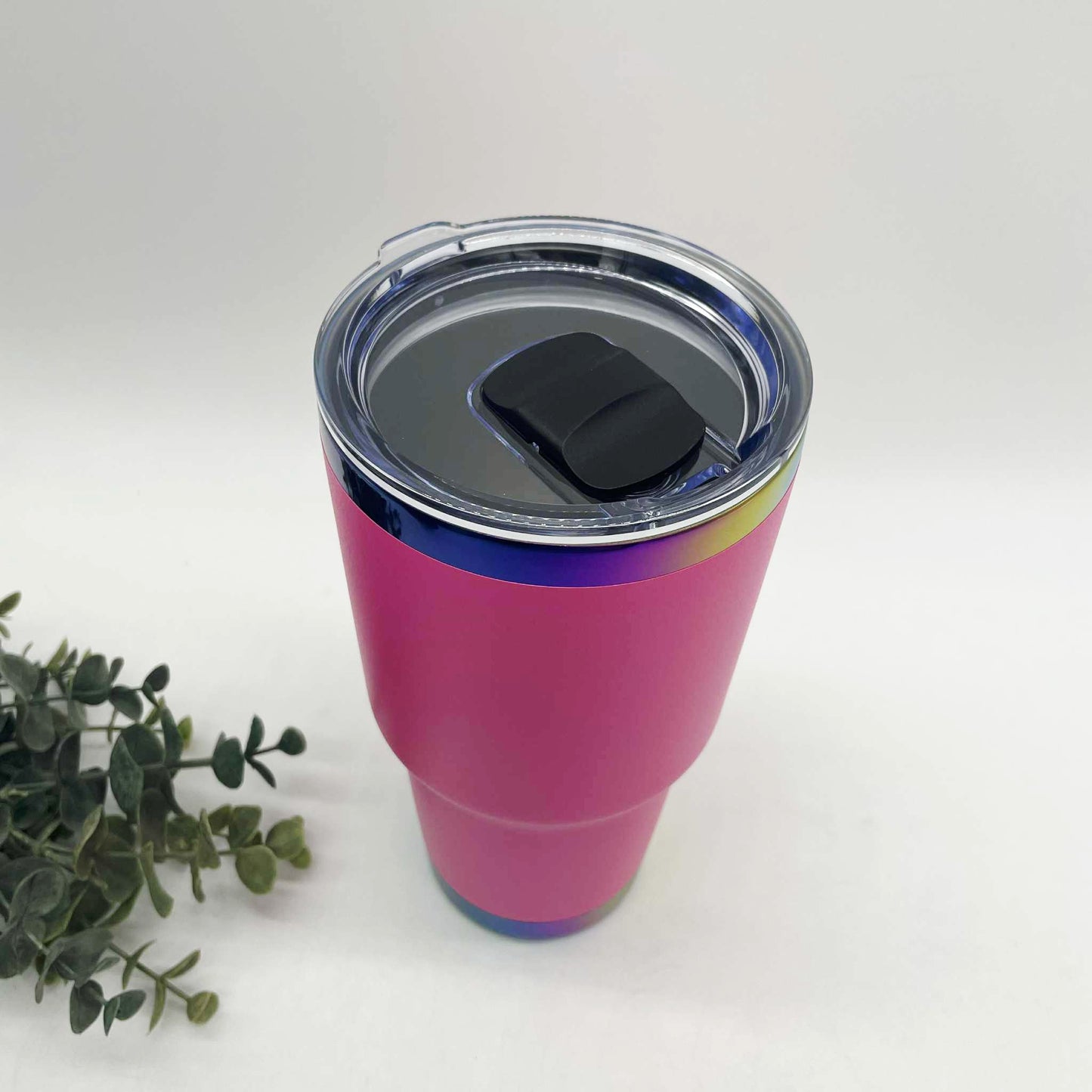 30oz Curve Rainbow Plated Tumbler