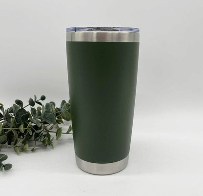 20oz Stainless Steel Car Tumbler – Engraving Ready