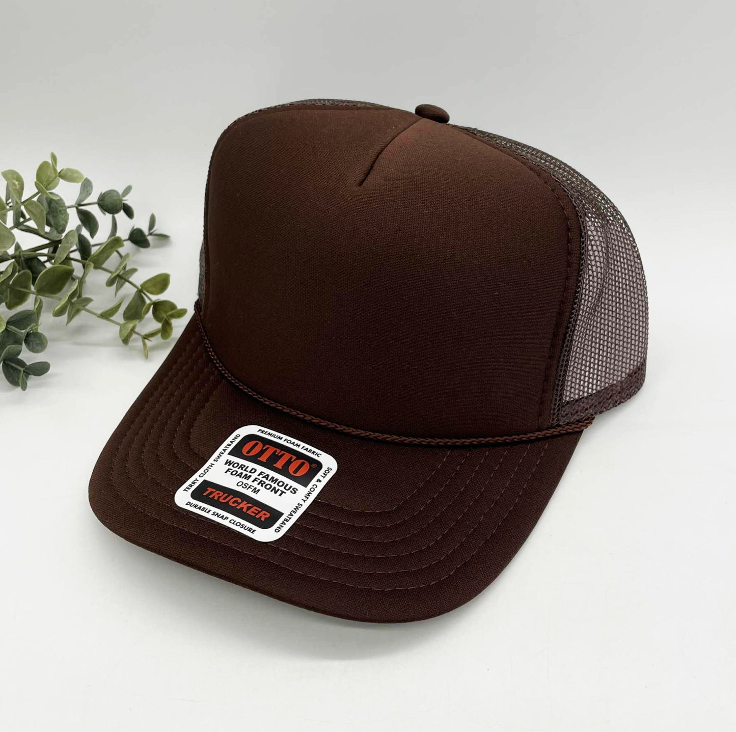 OTTO 5 Panel Foam Front High Crown Trucker 39-165 - INSTOCK