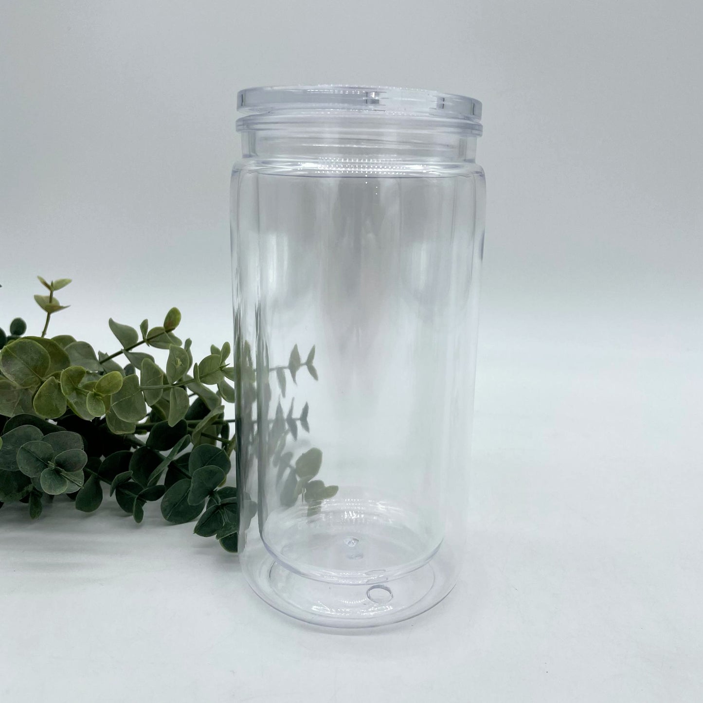 Acrylic 16oz Snow Globe Tumbler