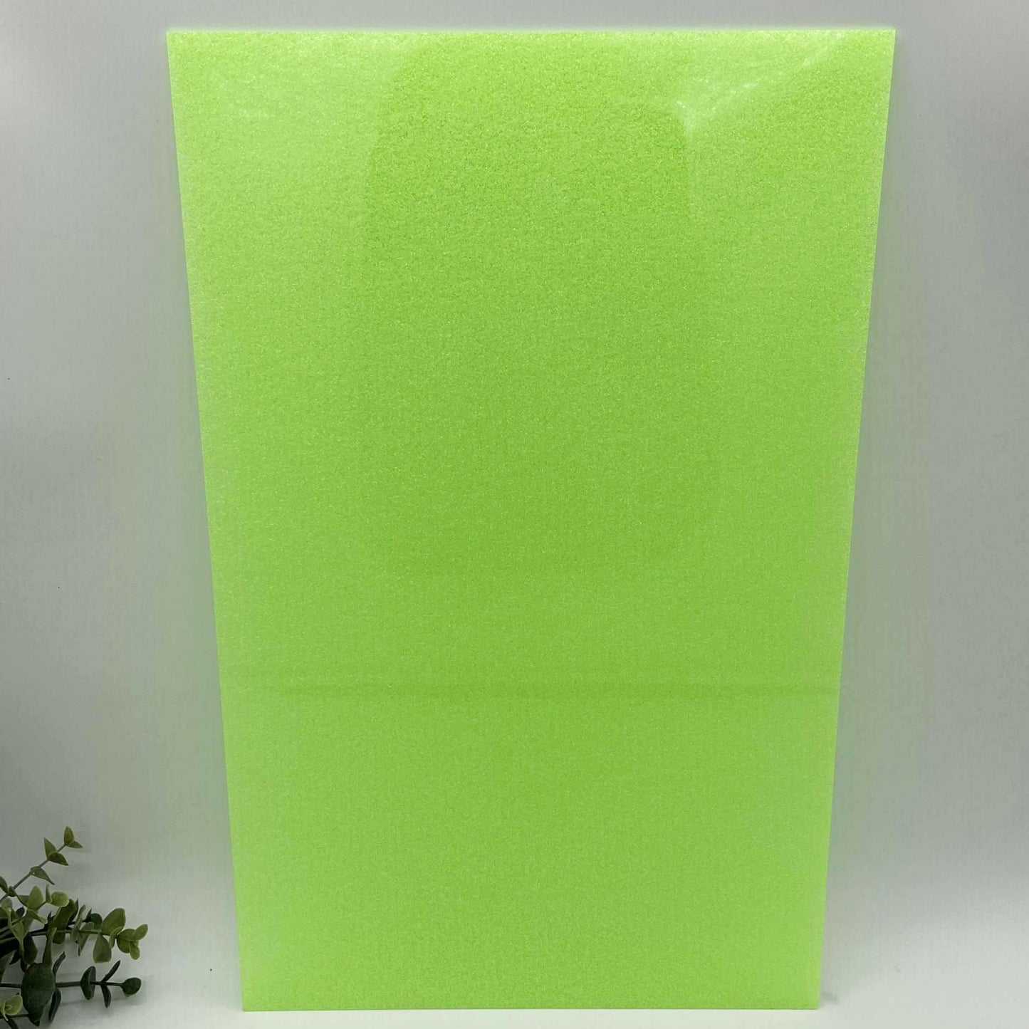 Green - Neon Glitter Cast Acrylic Sheets 1045