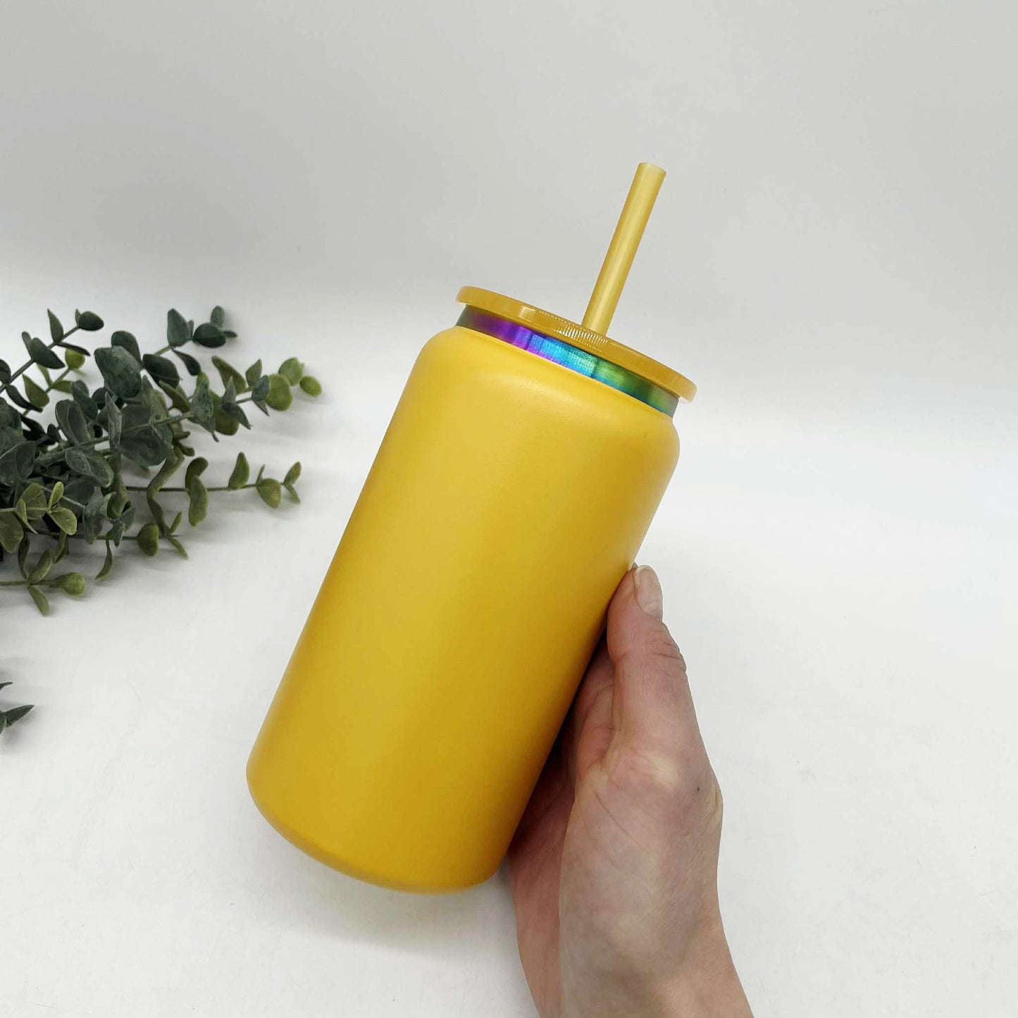 Rainbow Plated Stainless Steel 16oz Cans