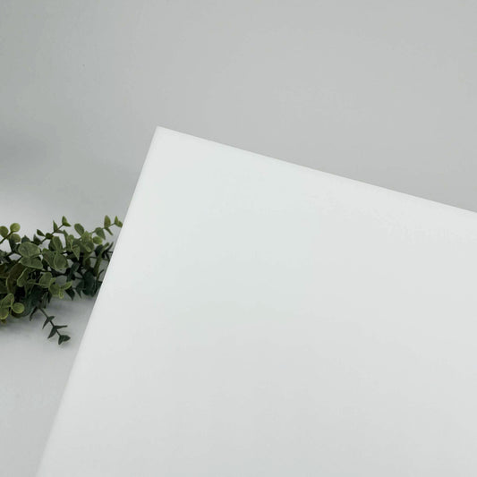 White Translucent - Dualuxe Cast Acrylic Sheets 1218 P425c