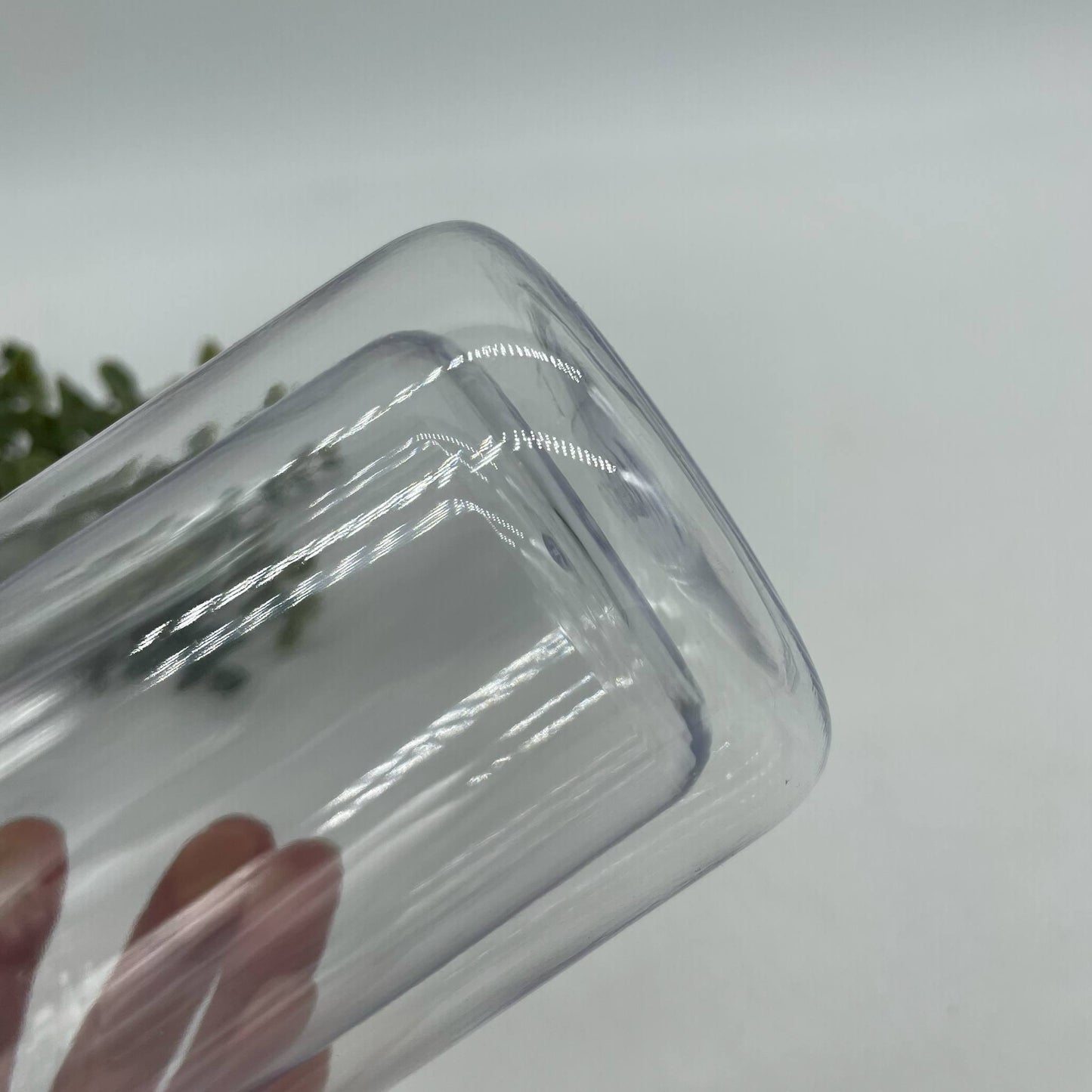 Acrylic 16oz Snow Globe Tumbler