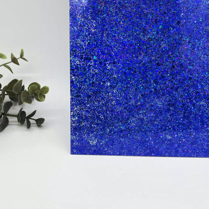 Sapphire - Chunky Iridescent Mix Cast Acrylic Sheets 1080