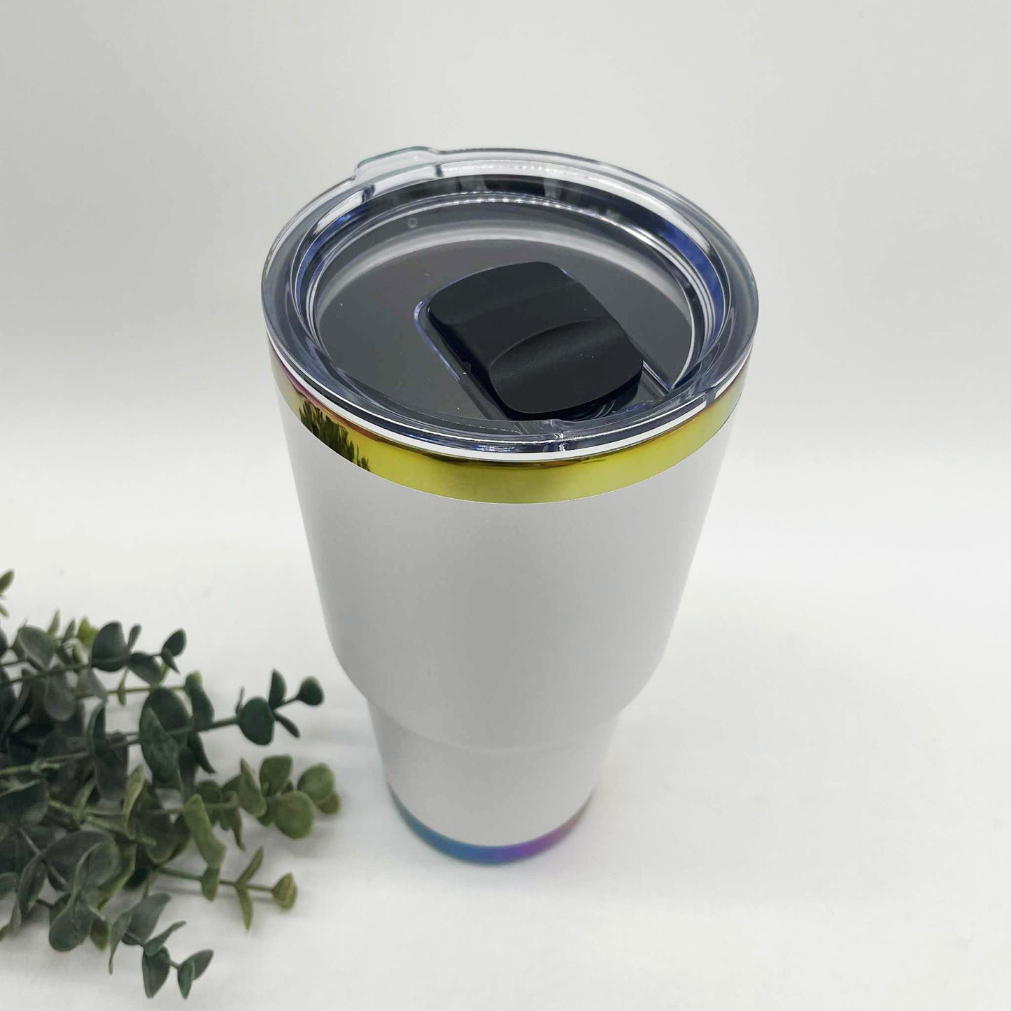 30oz Curve Rainbow Plated Tumbler