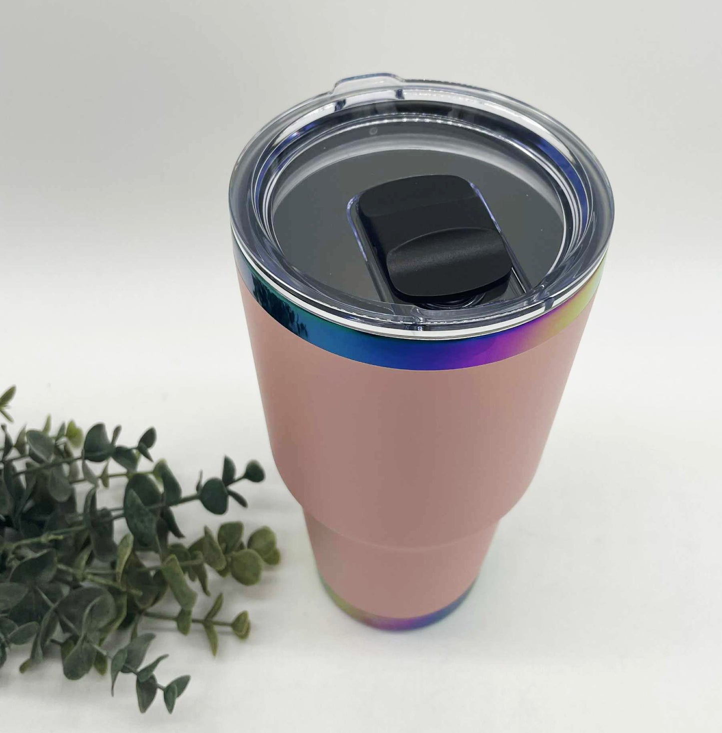 30oz Curve Rainbow Plated Tumbler